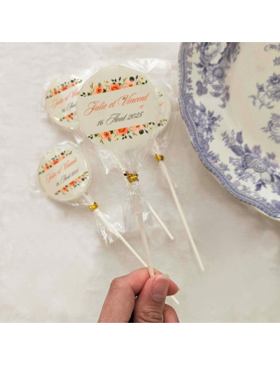 Sucette personnalisé – Mariage Floral