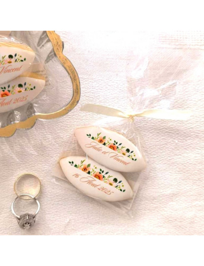Calissons personnalisés - Mariage Floral
