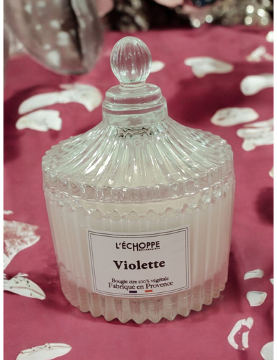 Bougie parfumée violette