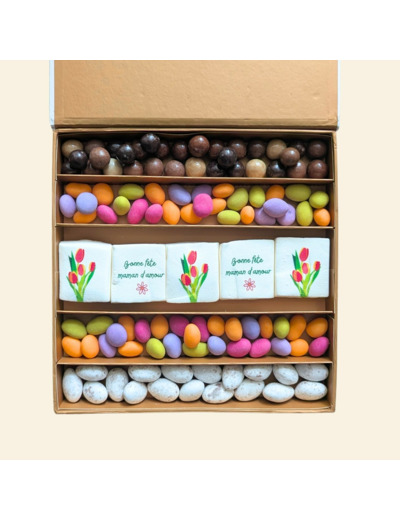 Coffret prestige guimauves - Cadeau maman personnalisé