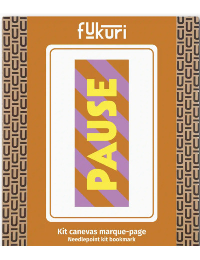 Kit Canevas - DIY -  marque page Pause