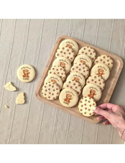 Biscuits personnalisés  – cadeau invité baby shower et gender reveal