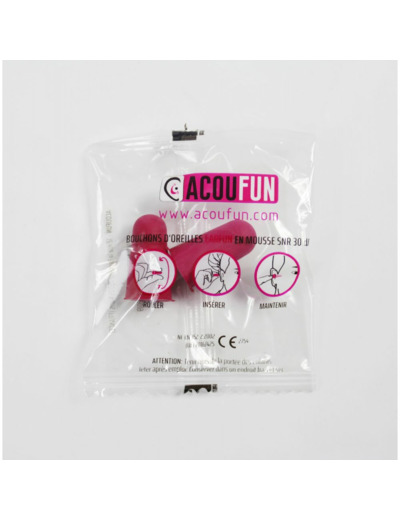 Paire de bouchons mousse acoufun