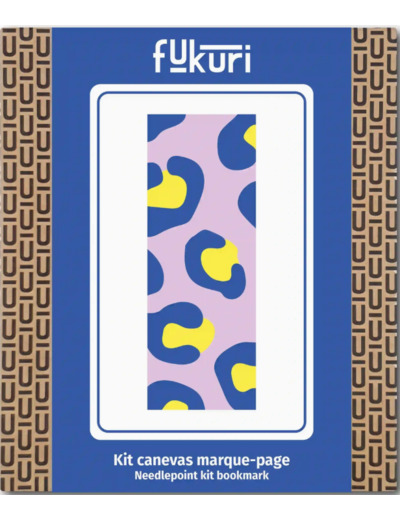 Kit Canevas - DIY -  marque page Léopard