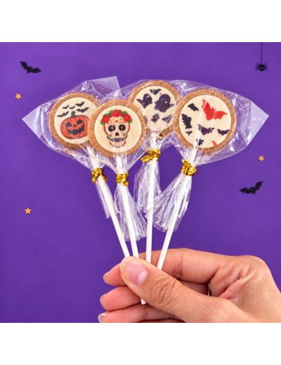 Sucettes Halloween décorées