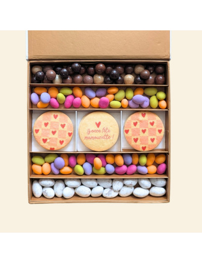 Coffret prestige biscuit - Cadeau maman personnalisé