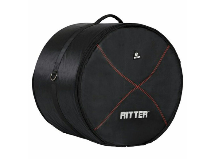 Housse ritter tom basse 16x16 noir/rouge