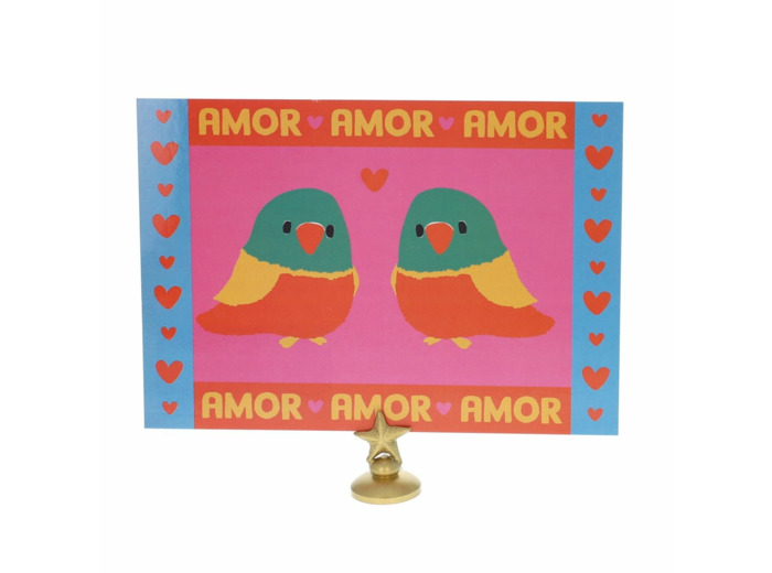 Carte Amor Perroquets