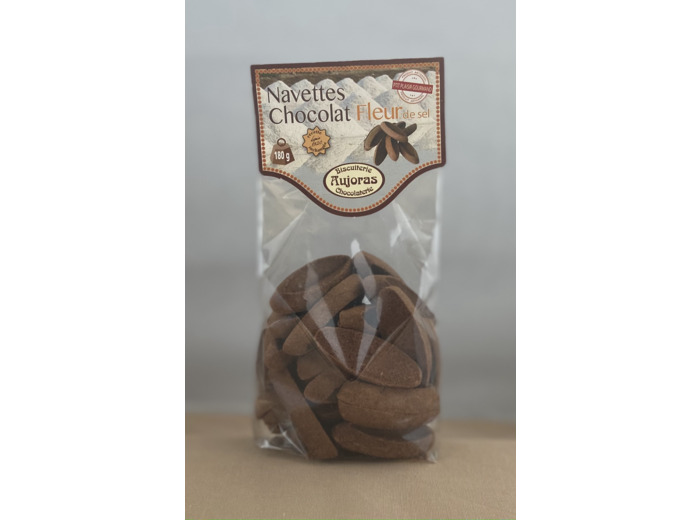 Navettes chocolat fleur de sel, 180g