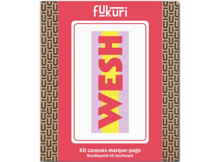 Kit Canevas - DIY -  marque page Wesh