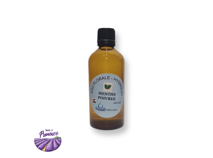 Eau florale hydrolat de menthe poivrée