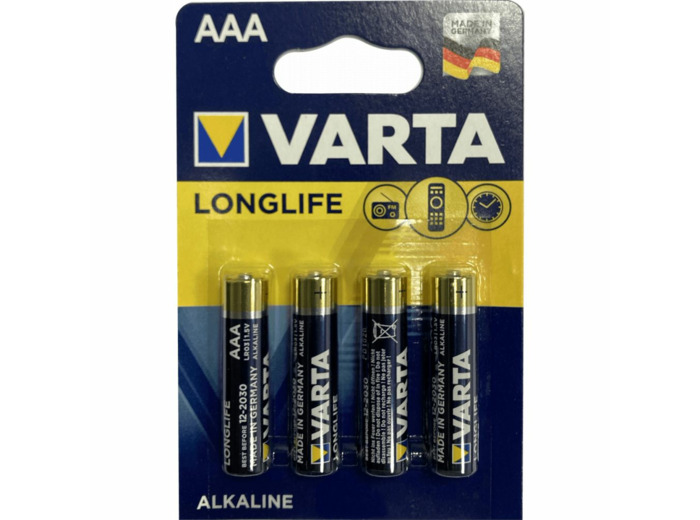 Pack 4 piles lr06/aa varta