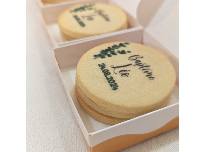 Mini Boite de 3 biscuits personnalisés
