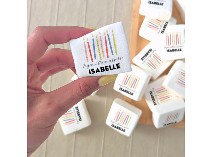 Guimauves personnalisées en vrac – Cadeau invité anniversaire