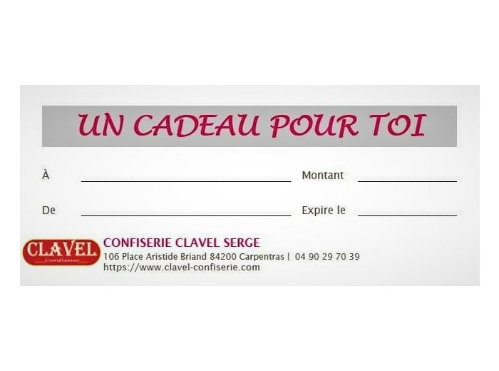 Bon Cadeau Clavel Boutique