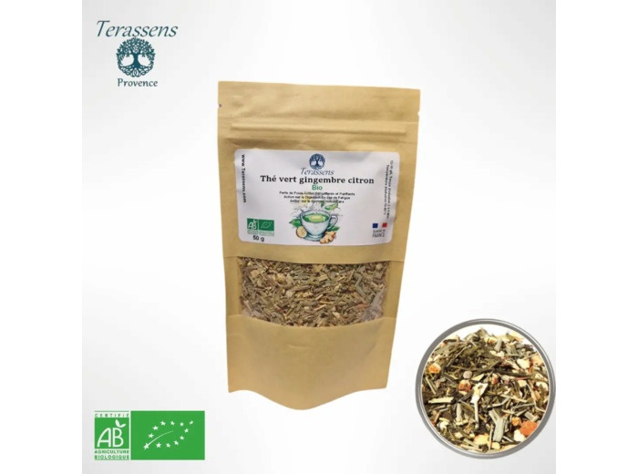 Thé vert gingembre citron