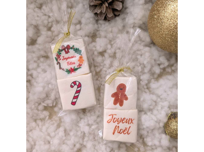 Guimauves personnalisés de Noël