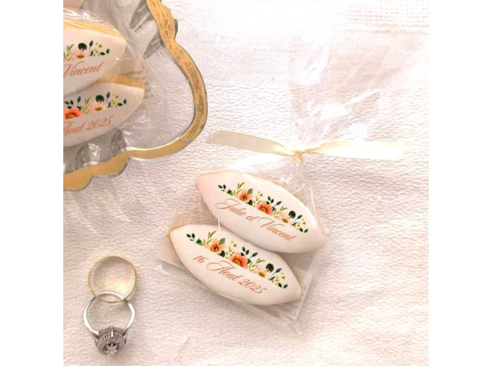 Calissons personnalisés - Mariage Floral