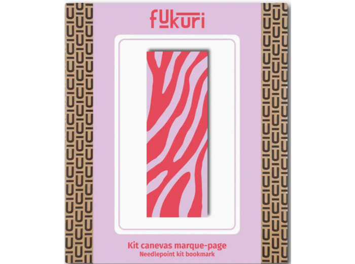 Kit Canevas - DIY -  marque page Zèbre