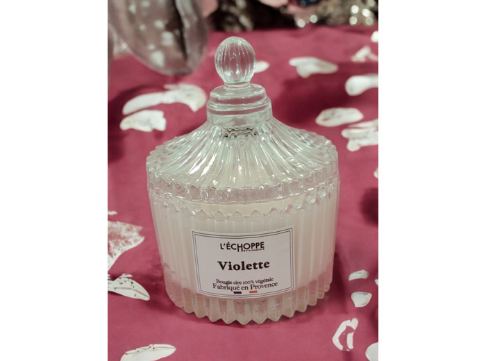 Bougie parfumée violette