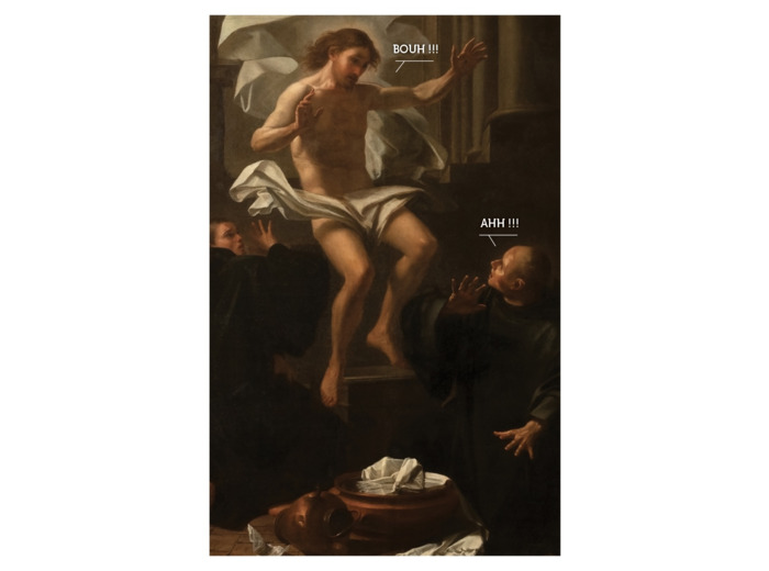 Carte postale - Apparition du Christ à Saint Augustin