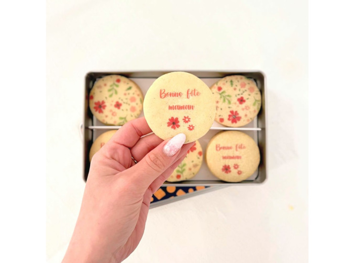 Coffret métal de 18 biscuits - Fête des mères