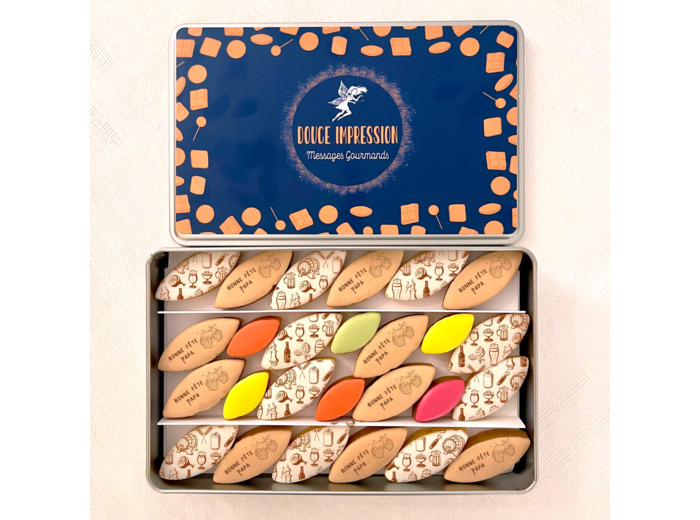 Coffret métal 26 calissons - Fête des pères
