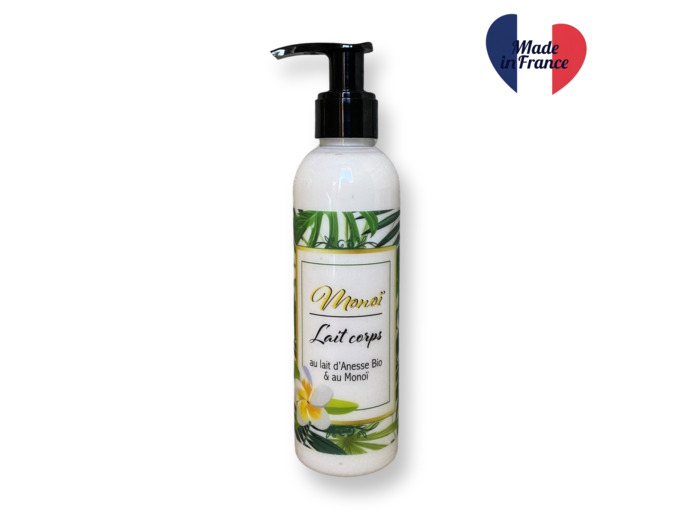 Lait corporel au lait d’ânesse bio-monoï 200ml