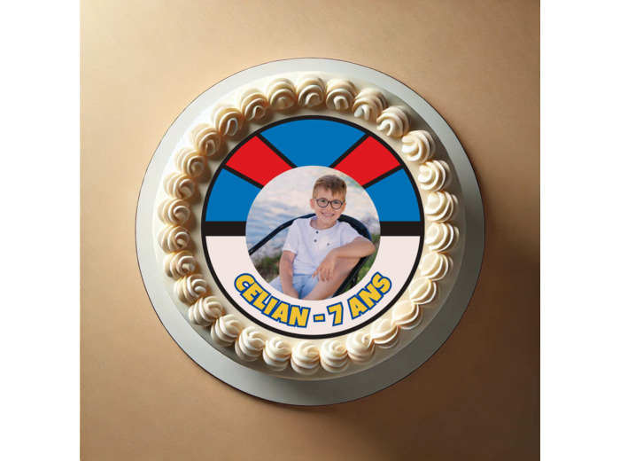 Photo gâteau thème Manga