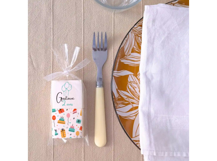 Guimauves personnalisées en sachet – cadeau invité anniversaire