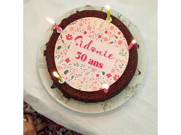 Feuille comestible en sucre ou azyme - téléchargez votre image