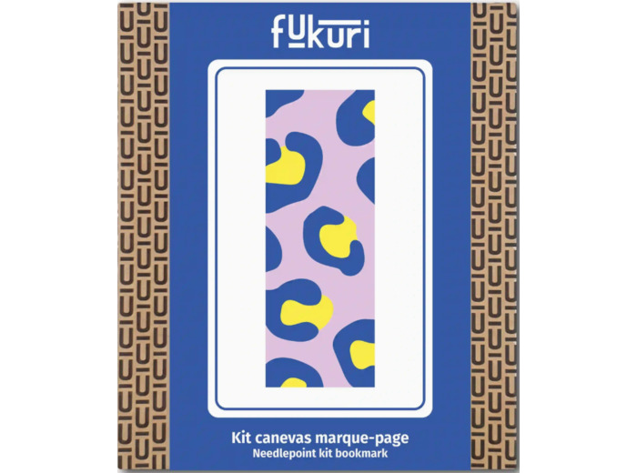 Kit Canevas - DIY -  marque page Léopard