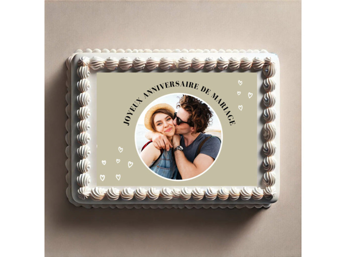 Photo pour gâteau - Thème moderne