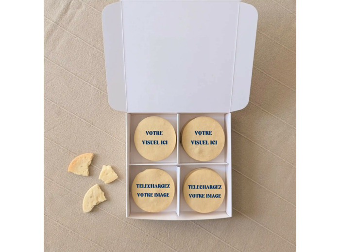 Boite 12 Biscuits personnalisés - Télécharger votre image