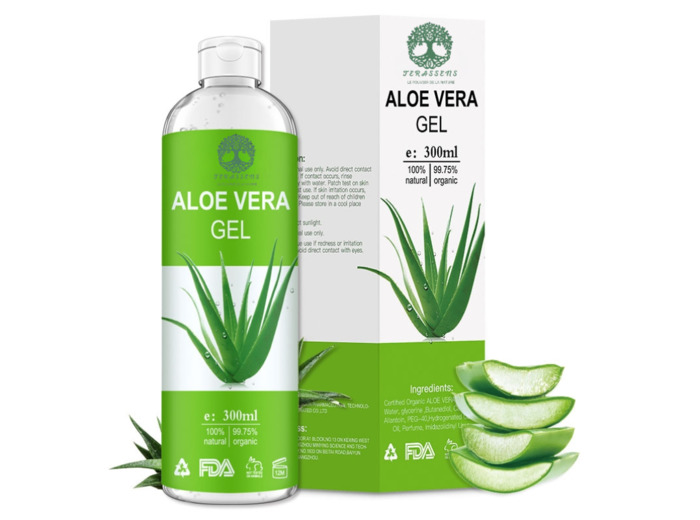 Gel apaisant à l'aloe vera - Soin réparateur visage et corps.