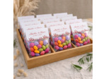 Sachet de dragées aux fruits – cadeau invité mariage personnalisé