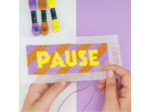 Kit Canevas - DIY -  marque page Pause
