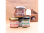 Petit panier garni - Trio de tartinable de Noël