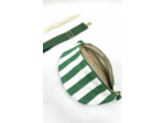Sac banane rayures vert