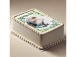 Photo gâteau thème feuillage et nature