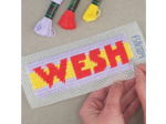 Kit Canevas - DIY -  marque page Wesh