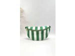 Sac banane rayures vert