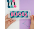 Kit Canevas - DIY -  marque page Bisous