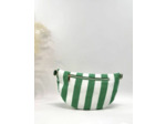Sac banane rayures vert