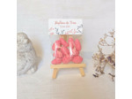 Sachet de pralines roses personnalisé – Cadeau invité baptême