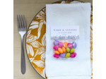Sachet de dragées aux fruits – cadeau invité mariage personnalisé