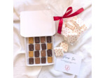 Cadeau couple : 1 coffret chocolats Valrhona + guimauves