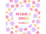 Sucette personnalisé – Mariage Rétro Pop