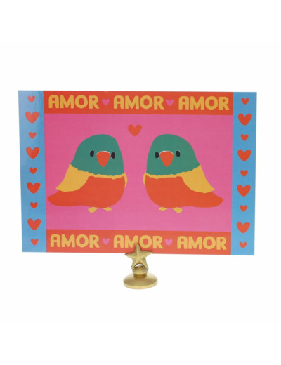 Carte Amor Perroquets