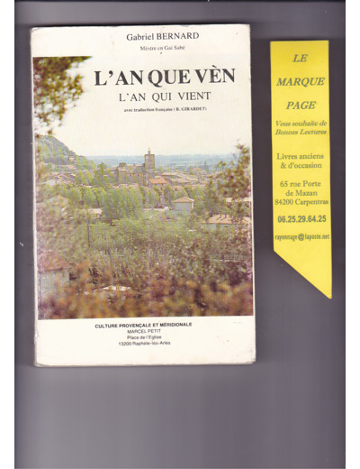 Gabriel BERNARD  ---  L'an que vèn   - L'an qui vient